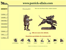 Tablet Screenshot of patrick-allain.com